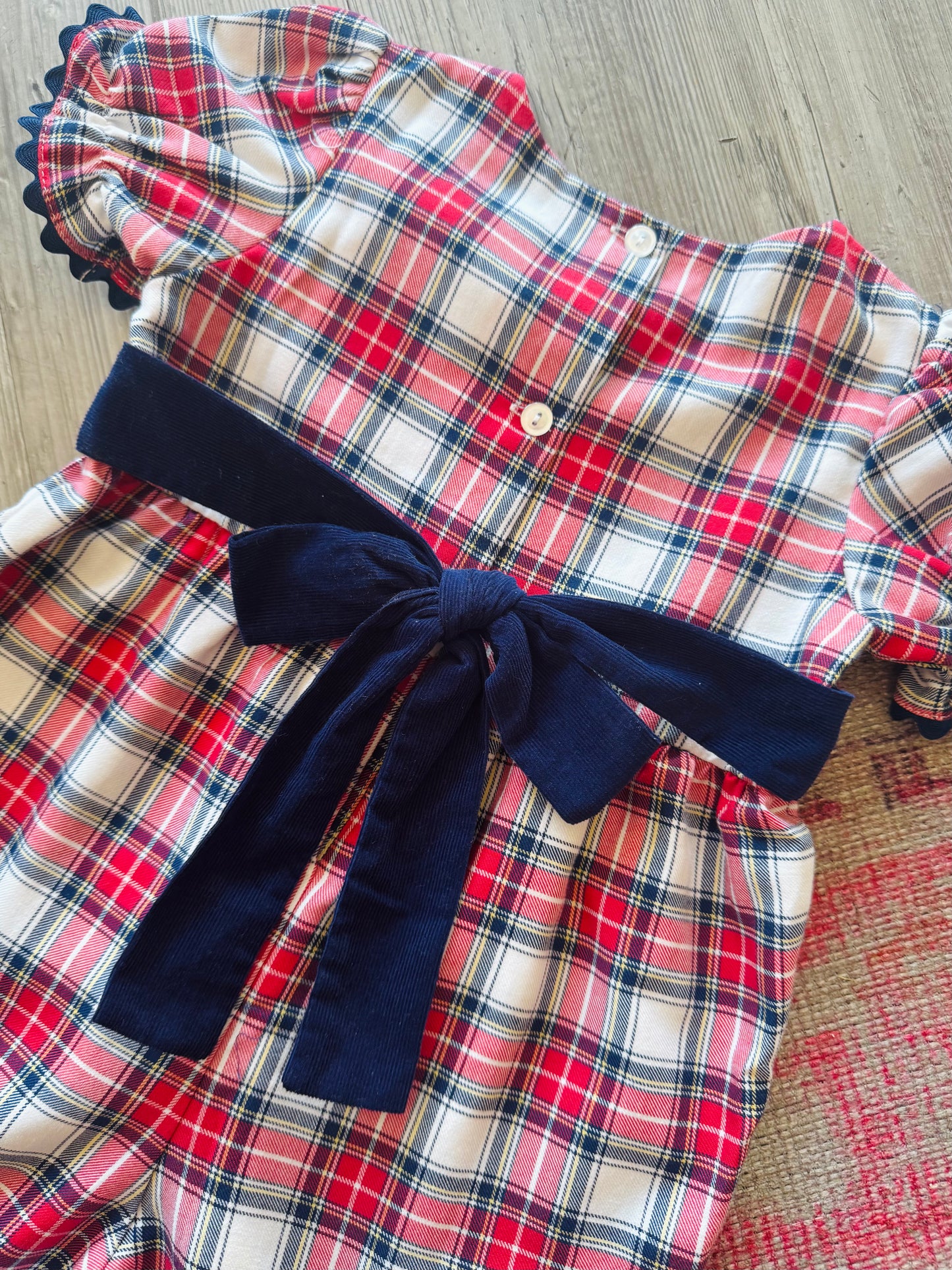 Red Plaid Gabby Romper