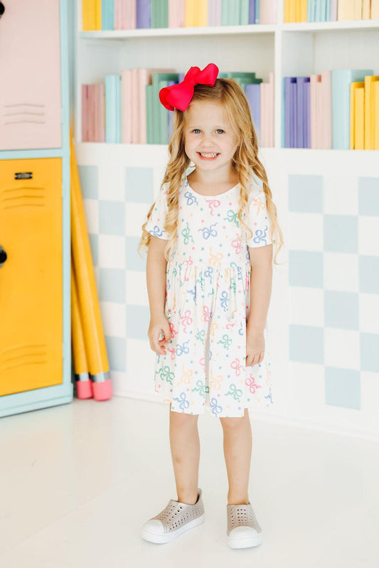 Tied in Love S/S Pocket Twirl Dress