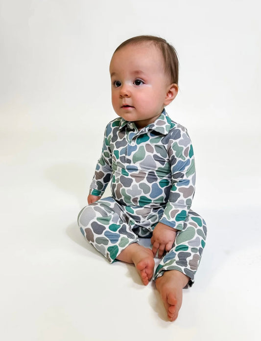 Goosies Polo Romper - Camo