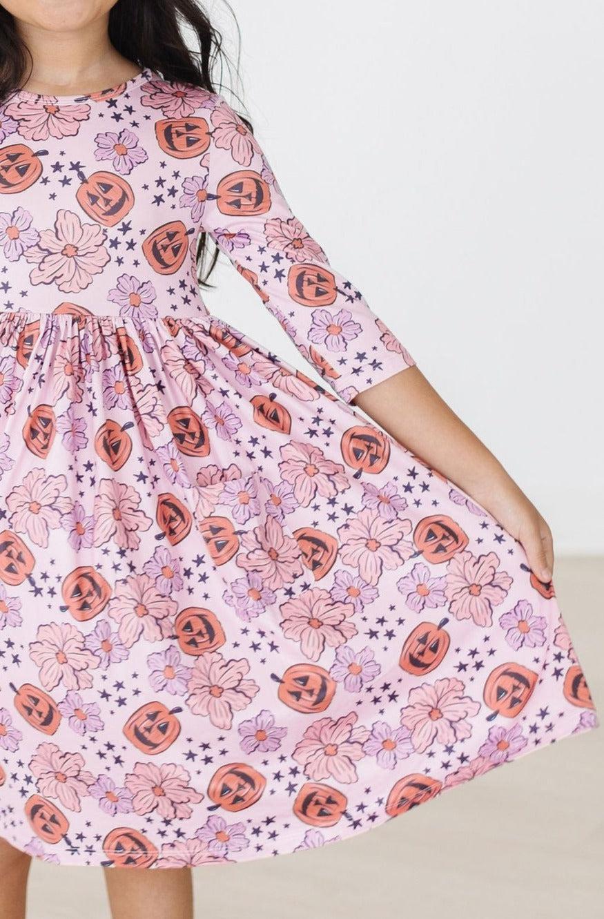 Here for the Candy 3/4 Sleeve Pocket Twirl Dress