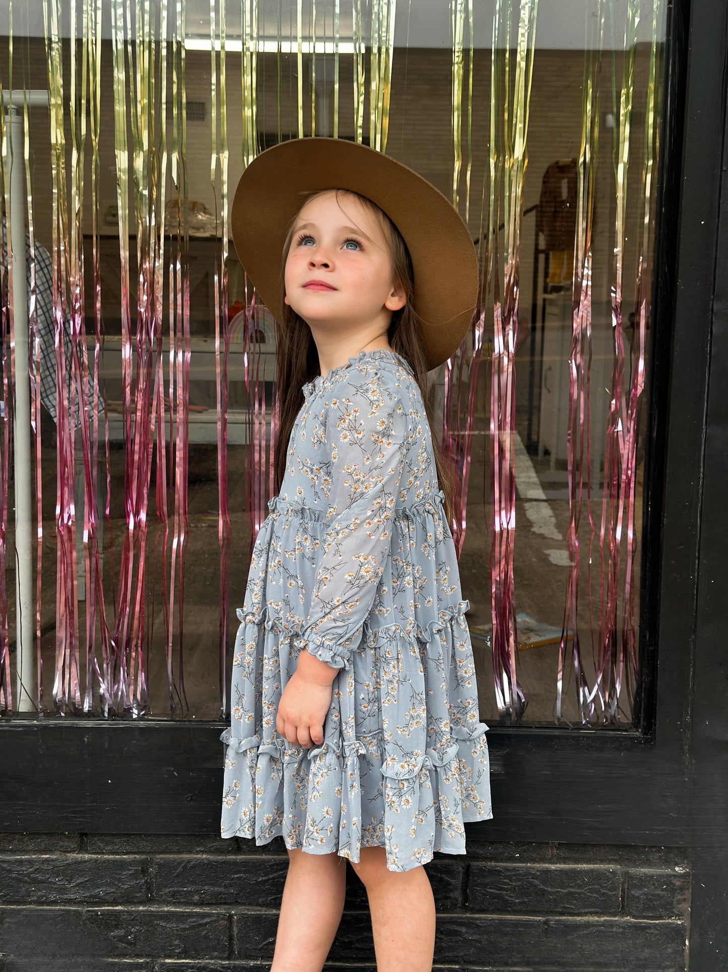 I Dream of Daises Tiered Chiffon Dress