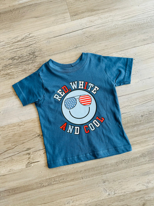 Red White and Cool Boys Tee