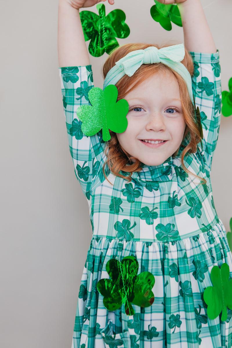 Lucky One 3/4 Sleeve Pocket Twirl Dress