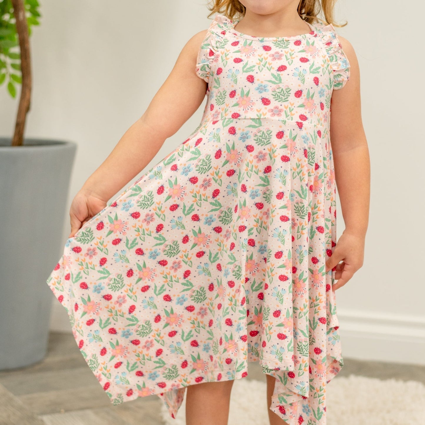 Ladybug Flower Garden Emma's Racerback Dress