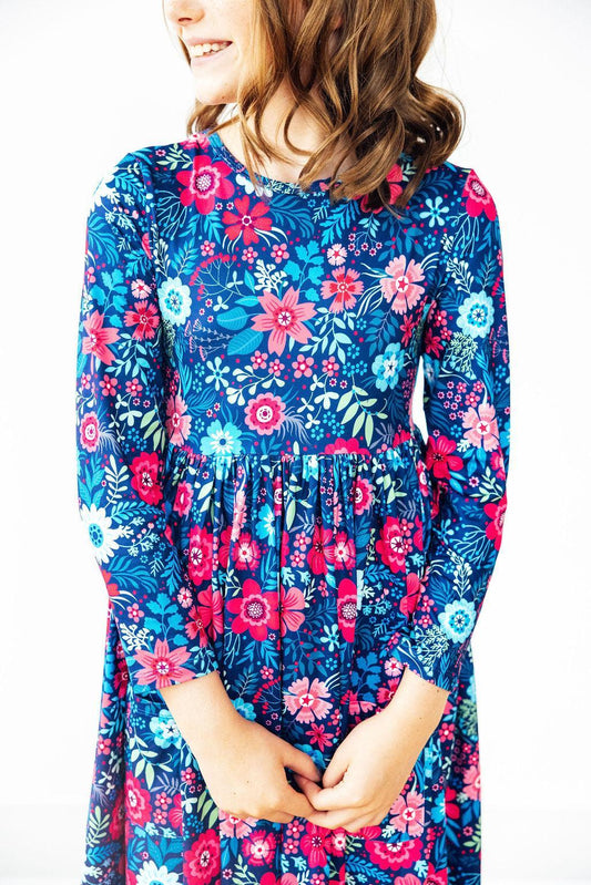 Sweet Gardenia L/S Pocket Twirl Dress