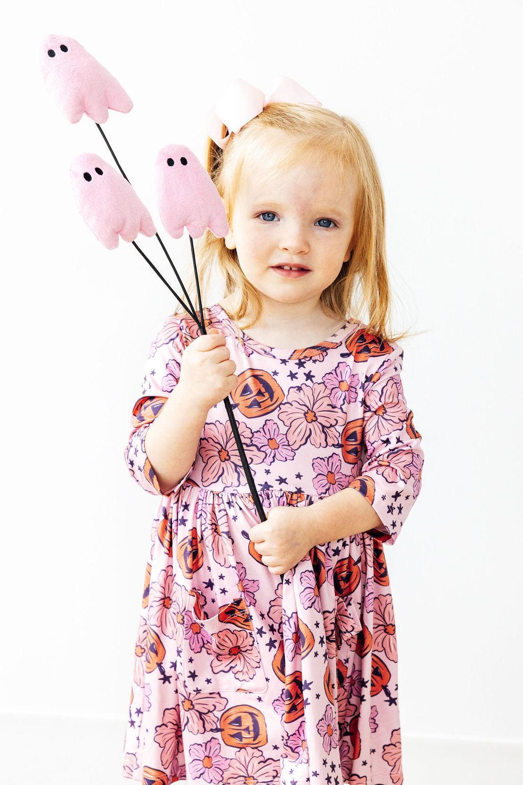 Here for the Candy 3/4 Sleeve Pocket Twirl Dress