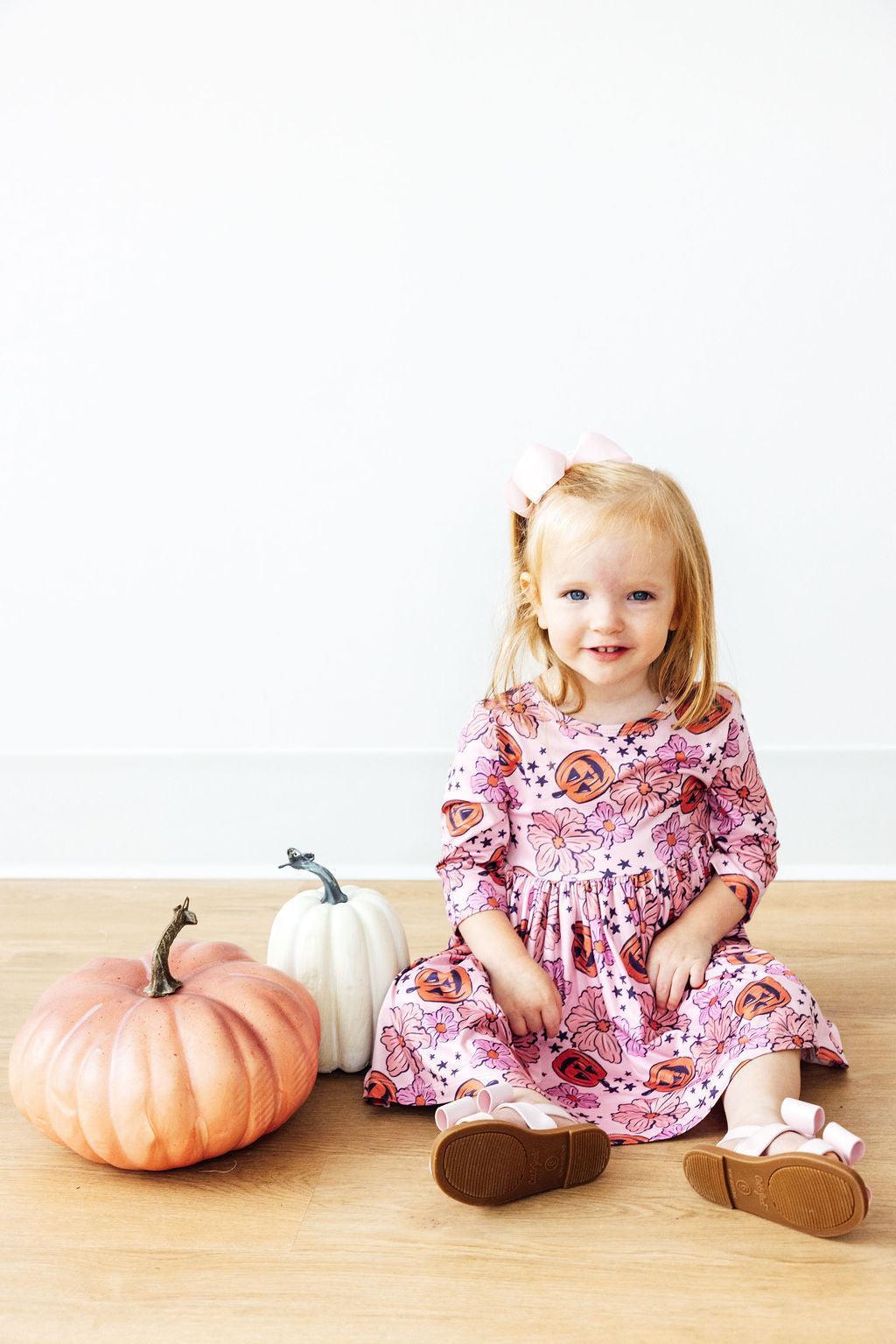 Here for the Candy 3/4 Sleeve Pocket Twirl Dress