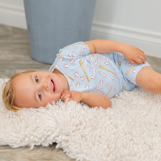 Classic Baseball Summer Pajama Set