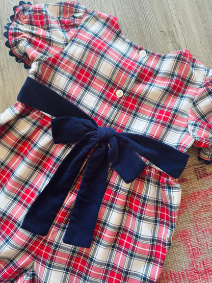 Red Plaid Gabby Romper