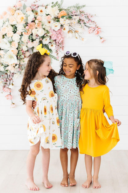 Spring Snails S/S Pocket Twirl Dress