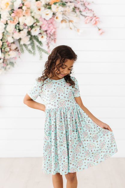 Spring Snails S/S Pocket Twirl Dress