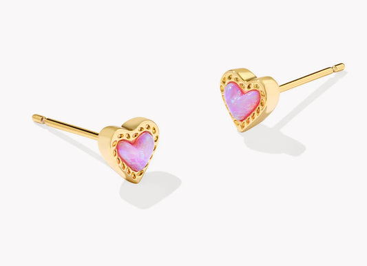 Mini Ari Heart Stud Earring