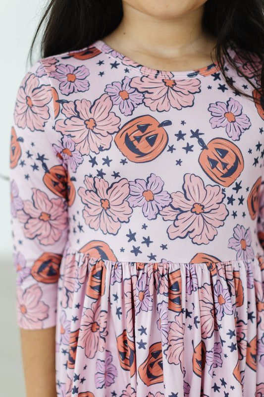 Here for the Candy 3/4 Sleeve Pocket Twirl Dress