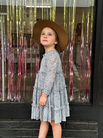 I Dream of Daises Tiered Chiffon Dress