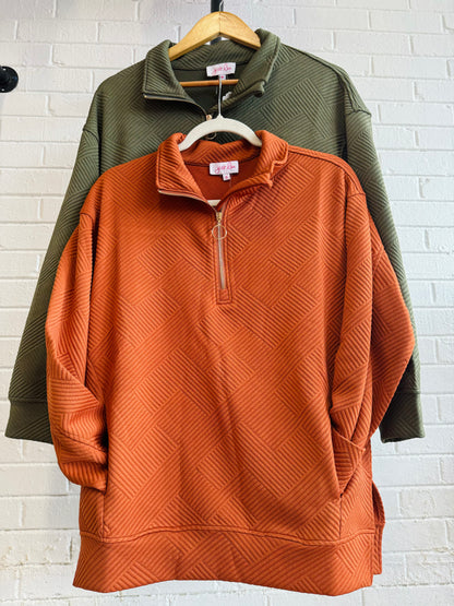 Tanner Textured Quarter Zip