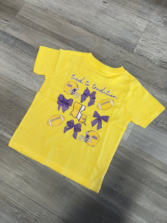 LSU Tied to Tradition Girls Tee