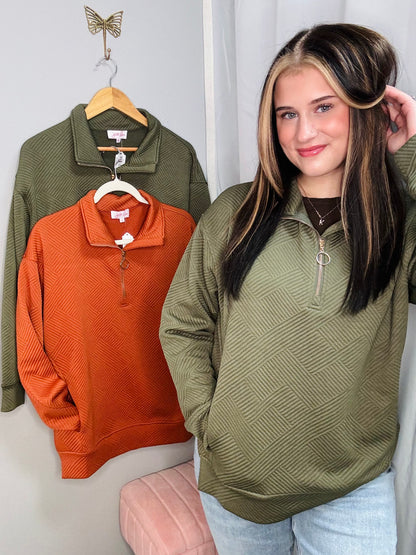 Tanner Textured Quarter Zip
