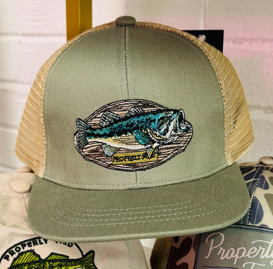 Boys Trucker Hat - Bass Mount