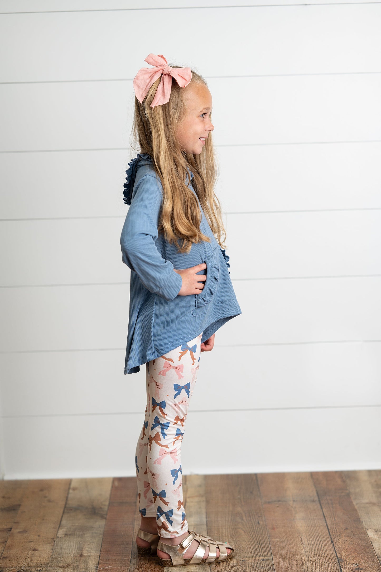 Hi-Lo Bow Pant Set