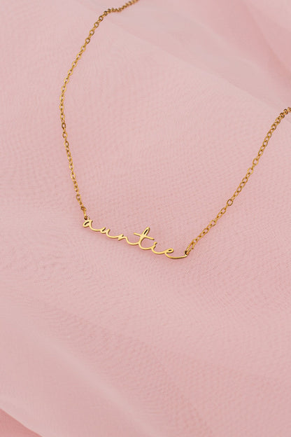"Auntie" Necklace