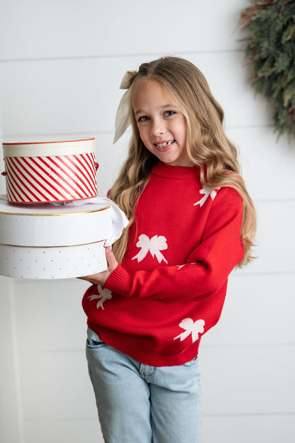 Red Bow Sweater