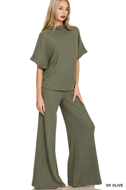 Zenana Mock Neck Top and Pants Sweater Set – Love + Lace Collective Zenana Mock Neck Top and Pants Sweater Set – Love + Lace Collective