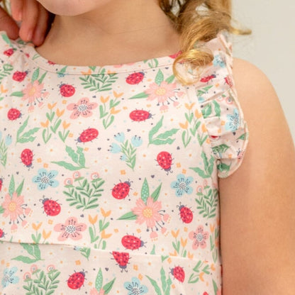 Ladybug Flower Garden Emma's Racerback Dress