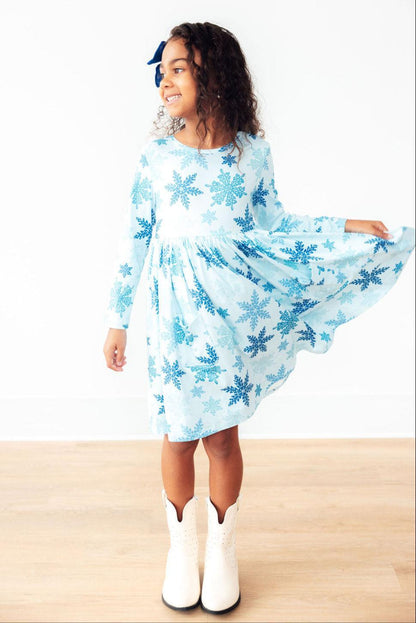 Winter Wonderland L/S Pocket Twirl Dress