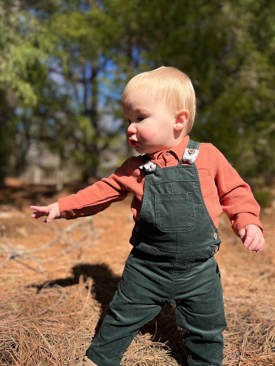 Boys Cord Overalls