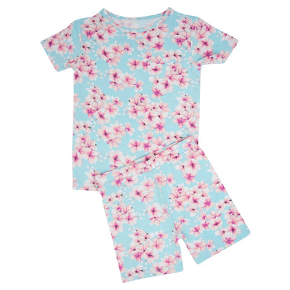 Pretty Pink Floral Summer Pajama Set