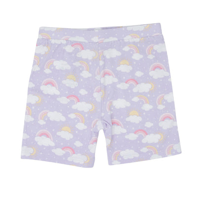 Lavender Rainbows and Clouds Summer Pajama Set